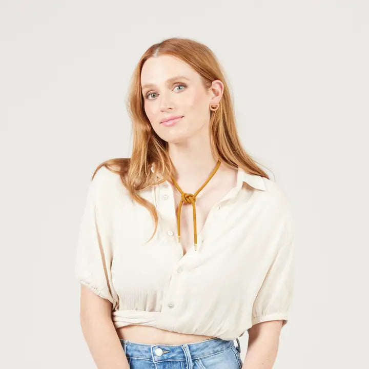 Tallulah Shoelace Square Knot Bolo