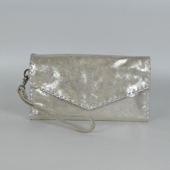 Laura Wristlet Wallet-Suede Leather