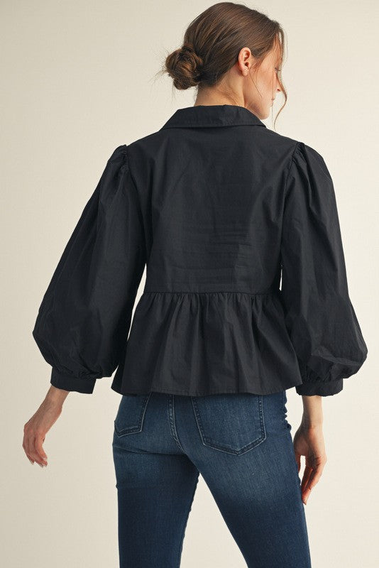 Shaped Intentions Peplum Top