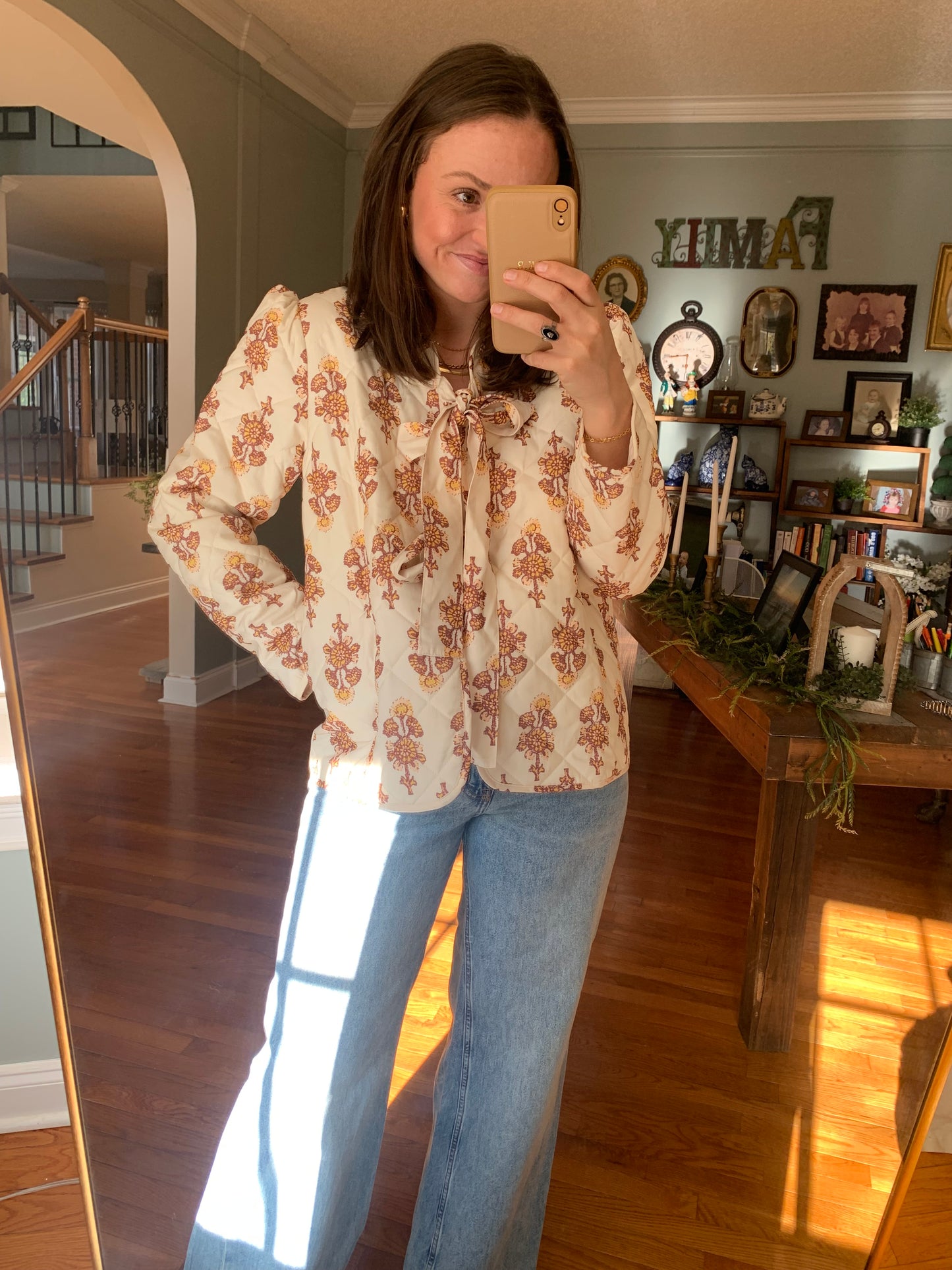 Petal Posh Floral Quilt Jacket