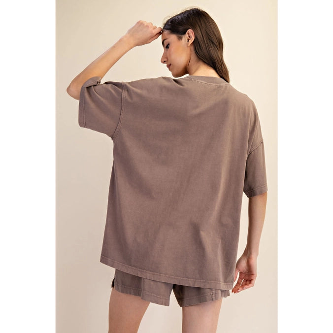 Easy Days Oversized Slit Tee