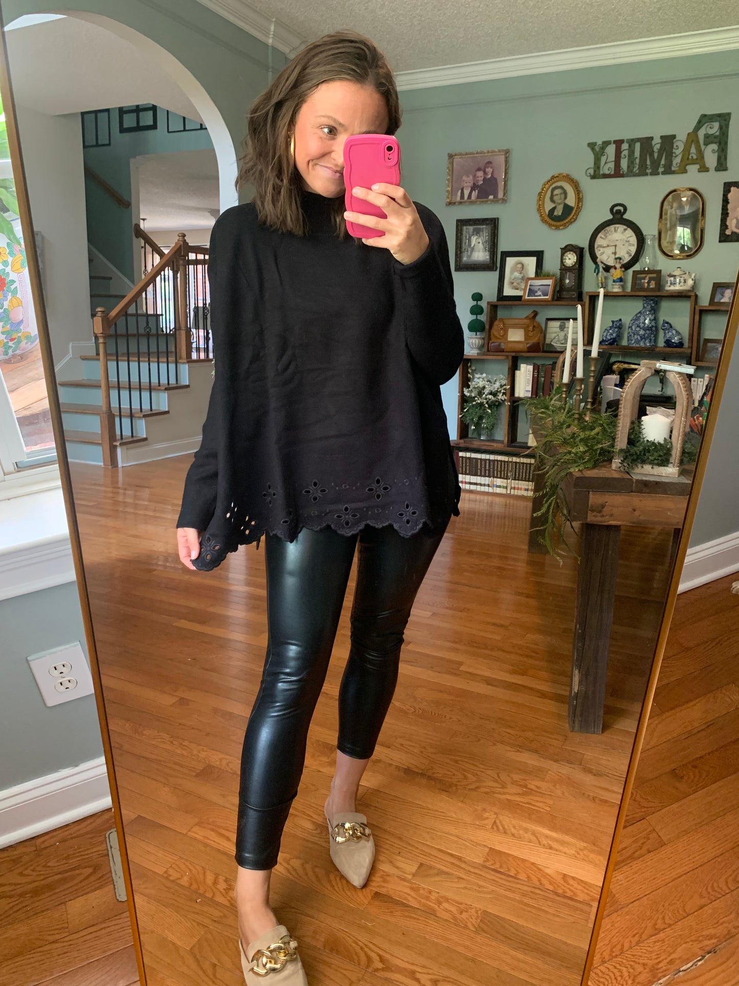 Modern Mock Neck Knit Sweater