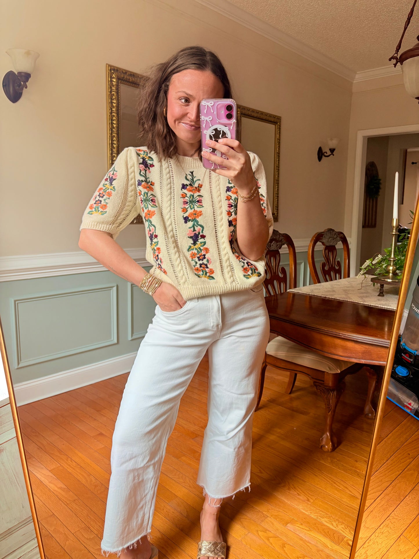 Garden Grace Embroidered Sweater