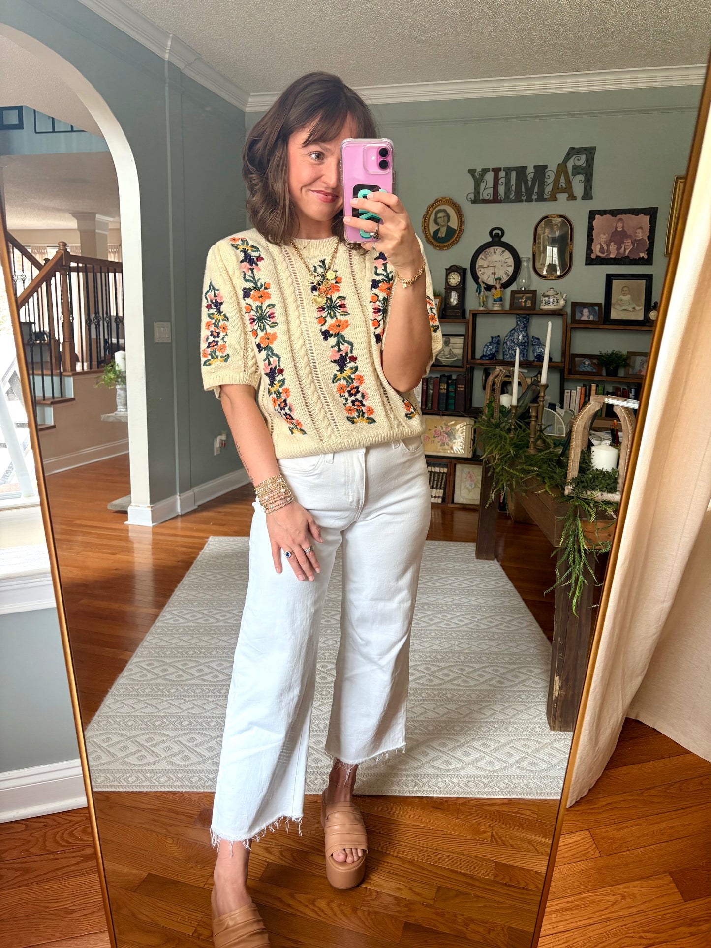 Garden Grace Embroidered Sweater