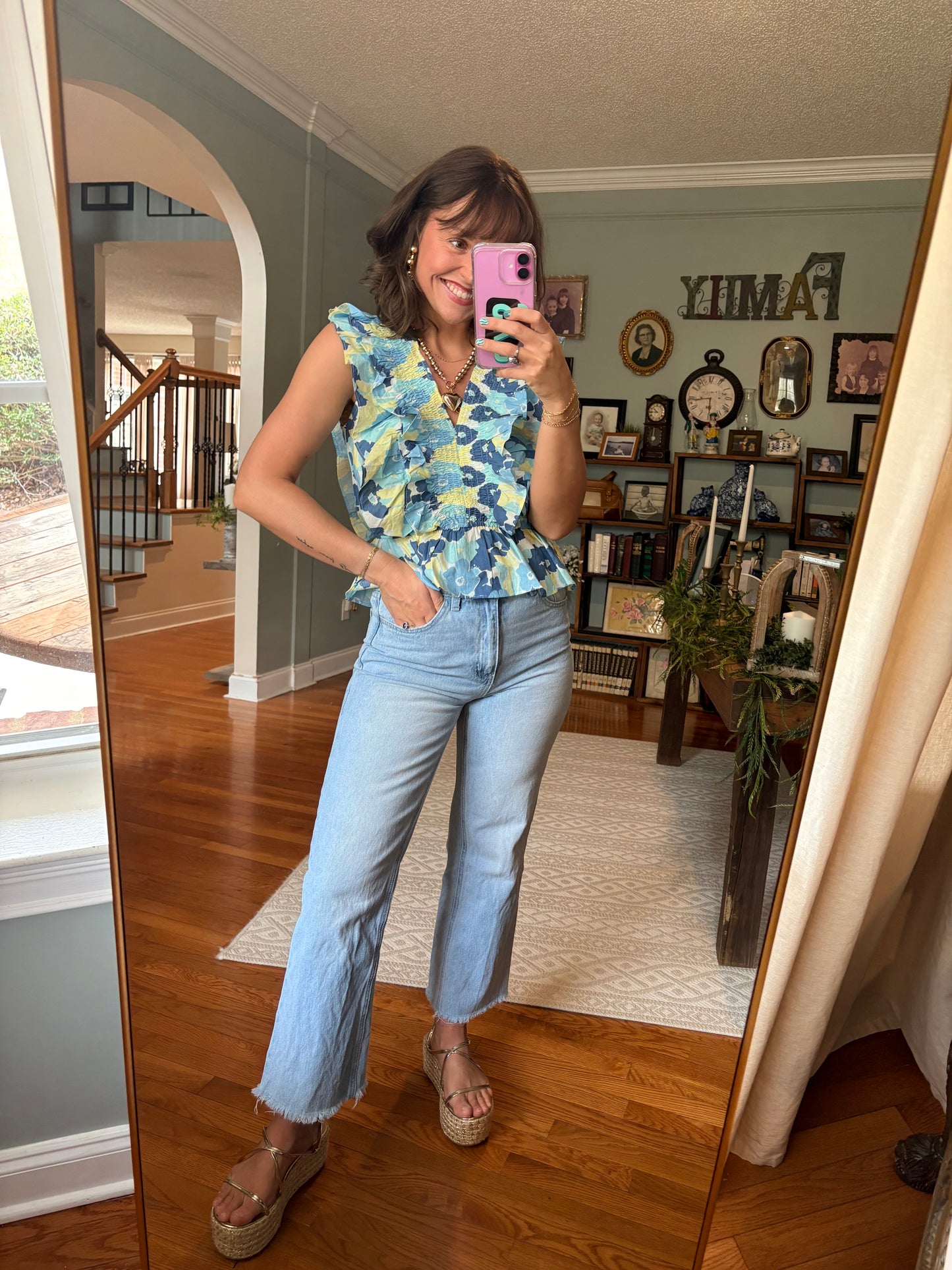 Ruffle Me Pretty Floral Top