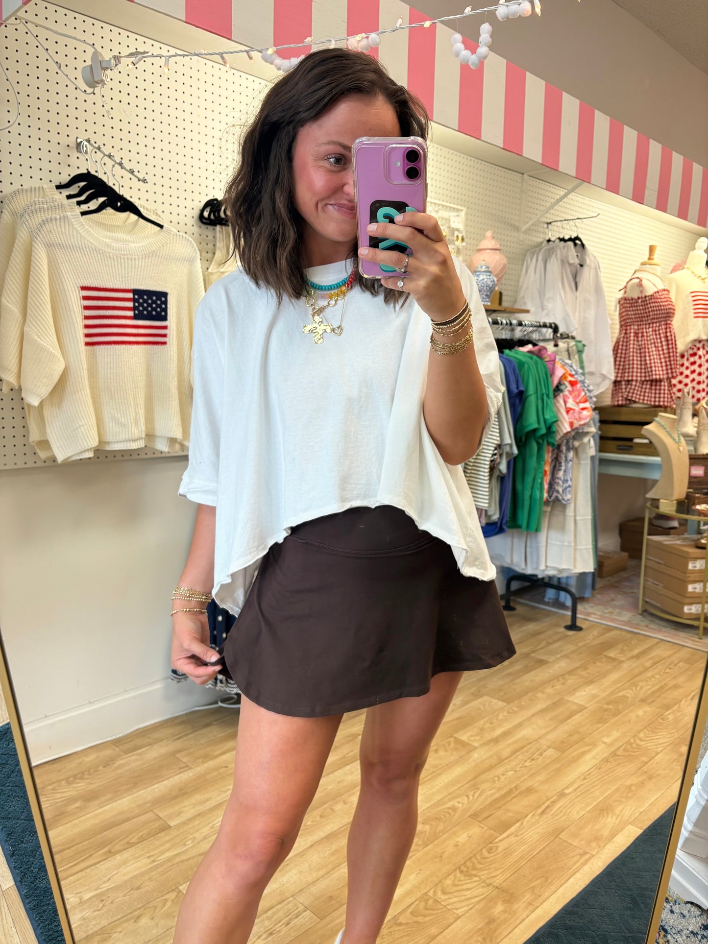 V-Defined High-Waisted Tennis Skirt