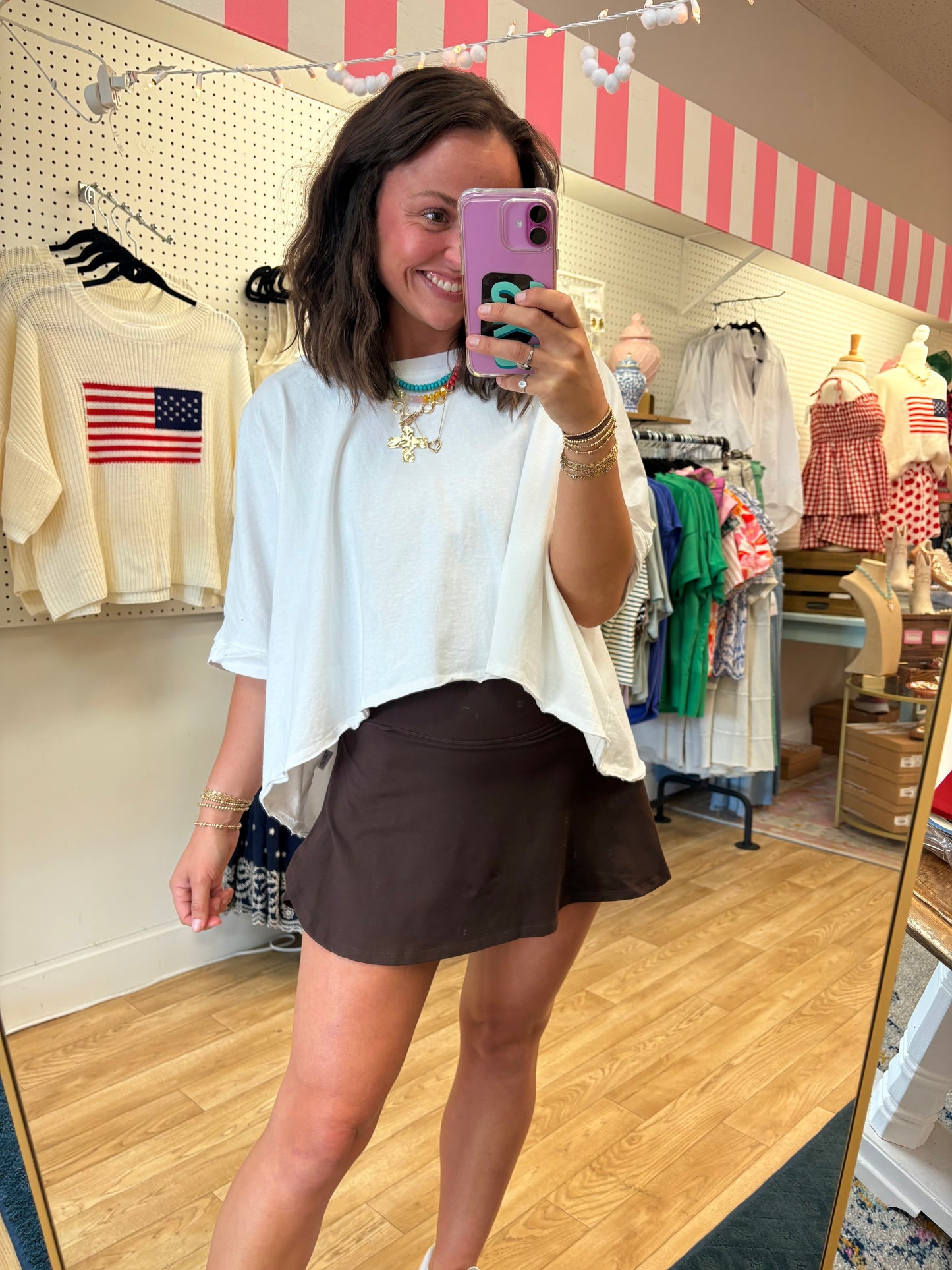V-Defined High-Waisted Tennis Skirt