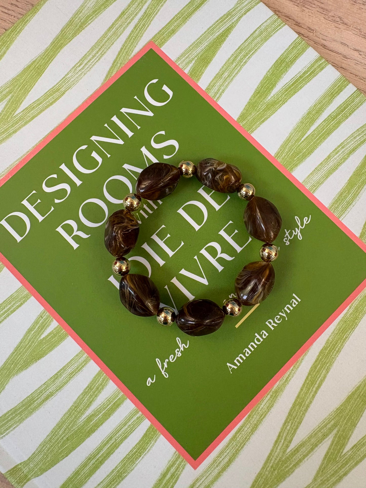 Peyton Acrylic & Gold Bracelet