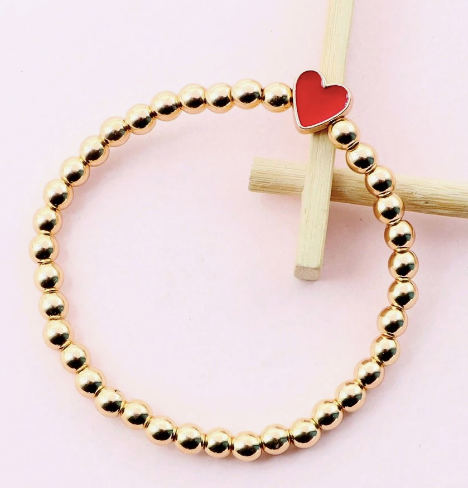 Lena Heart Beaded Bracelet