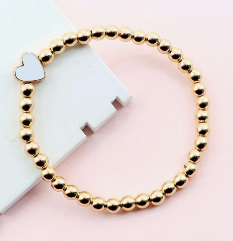 Lena Heart Beaded Bracelet