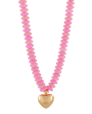 Poppi Beaded Heart Necklace