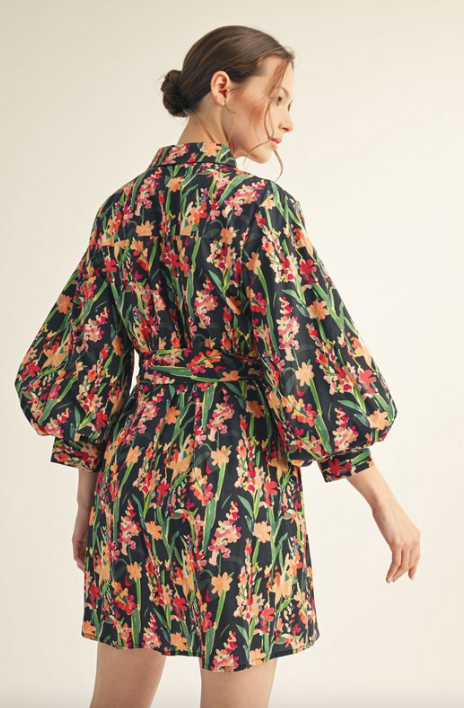 The Bloom Down Midi Dress