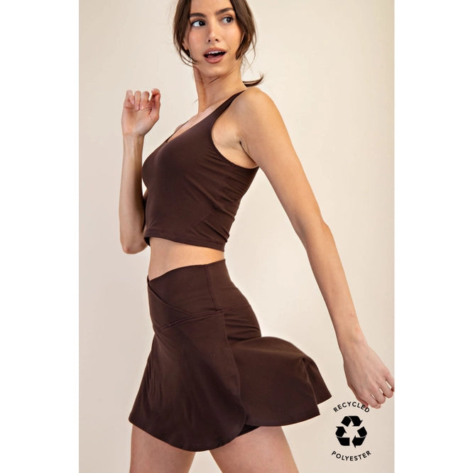 V-Defined High-Waisted Tennis Skirt