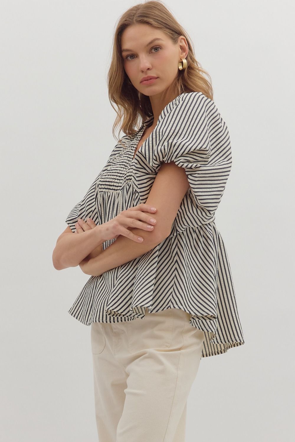 Dolman Drift Striped Top