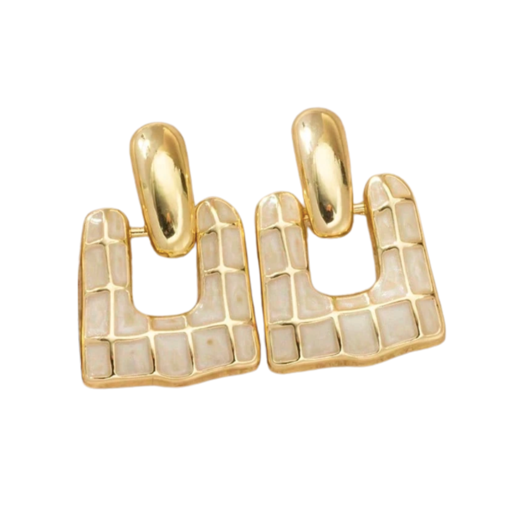 Jaxon Checkered Earrings