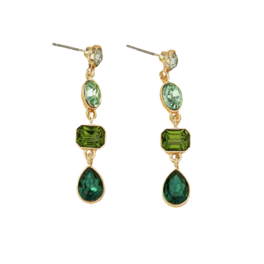 Stella Emerald Gemstone Earrings