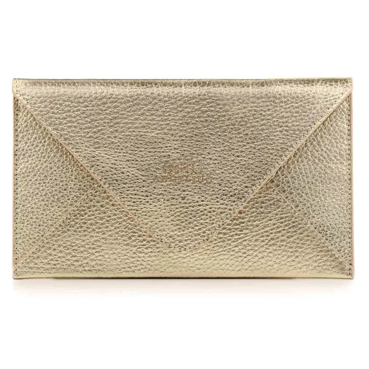 Gold Otto Angelino Leather Wallet