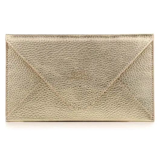 Gold Otto Angelino Leather Wallet
