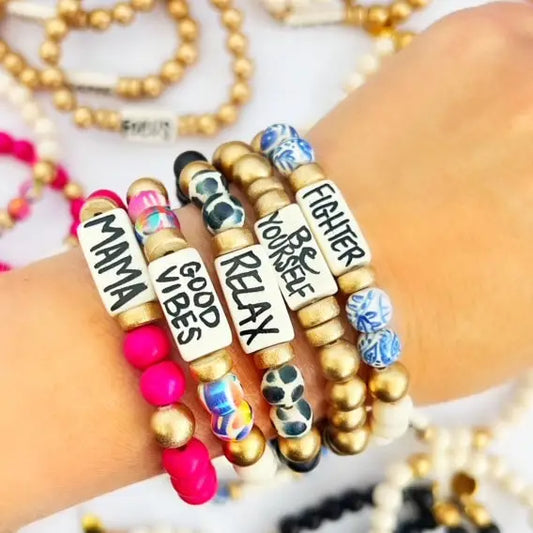 Affirmation Word Beaded Bracelets