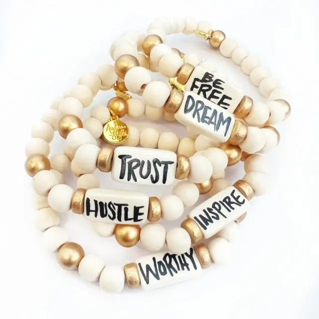 Affirmation Word Beaded Bracelets