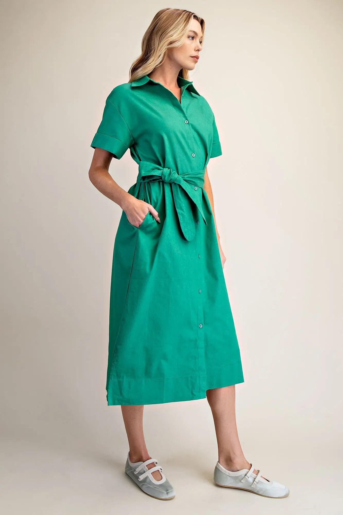 The Timeless Tie-Waist Midi Dress