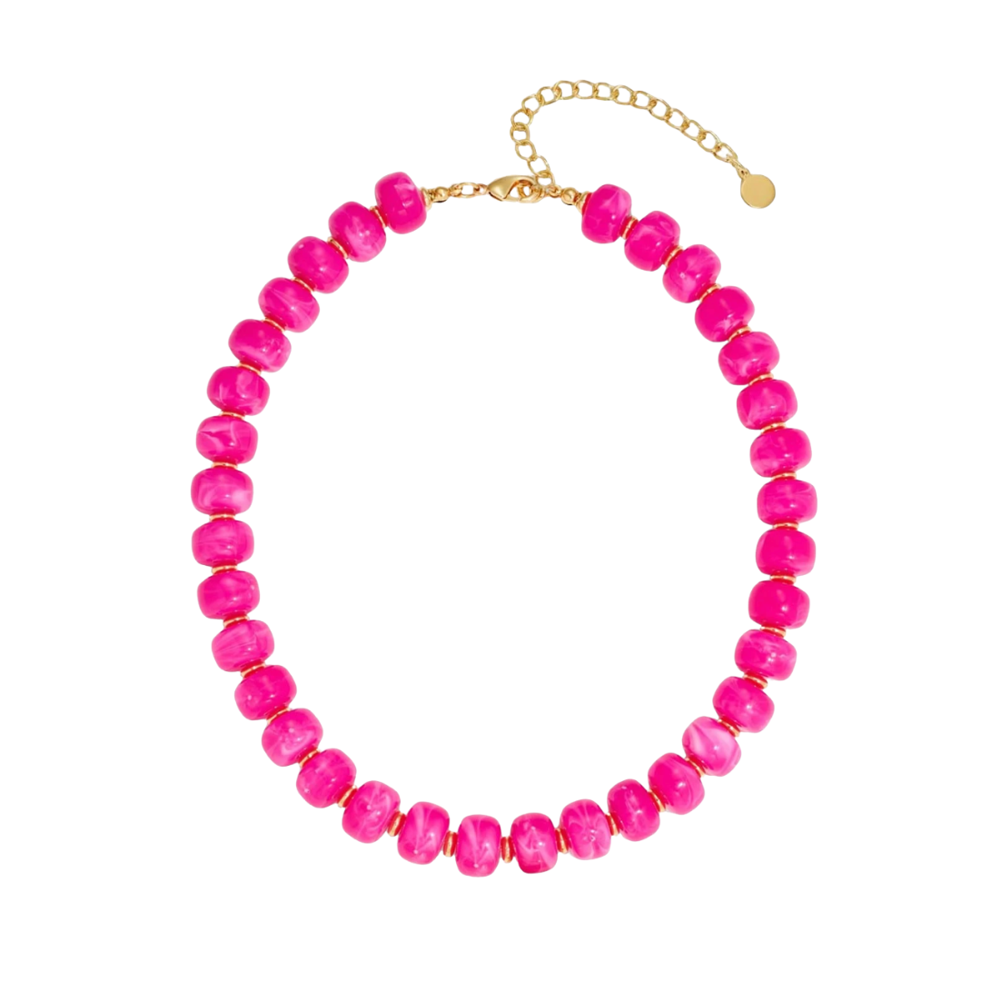 Kylah Beaded Resin Necklace