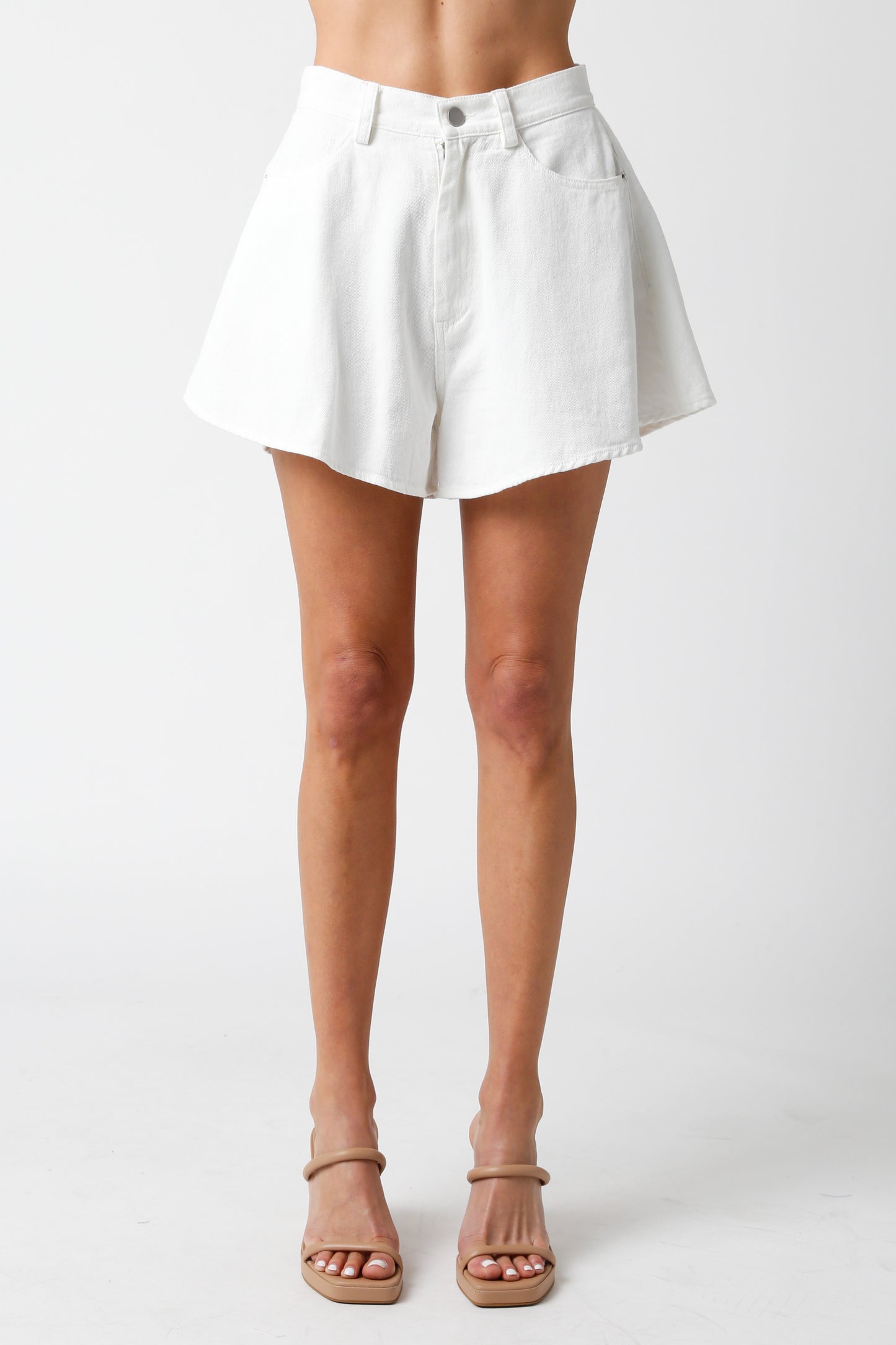 Summer Essential White Shorts