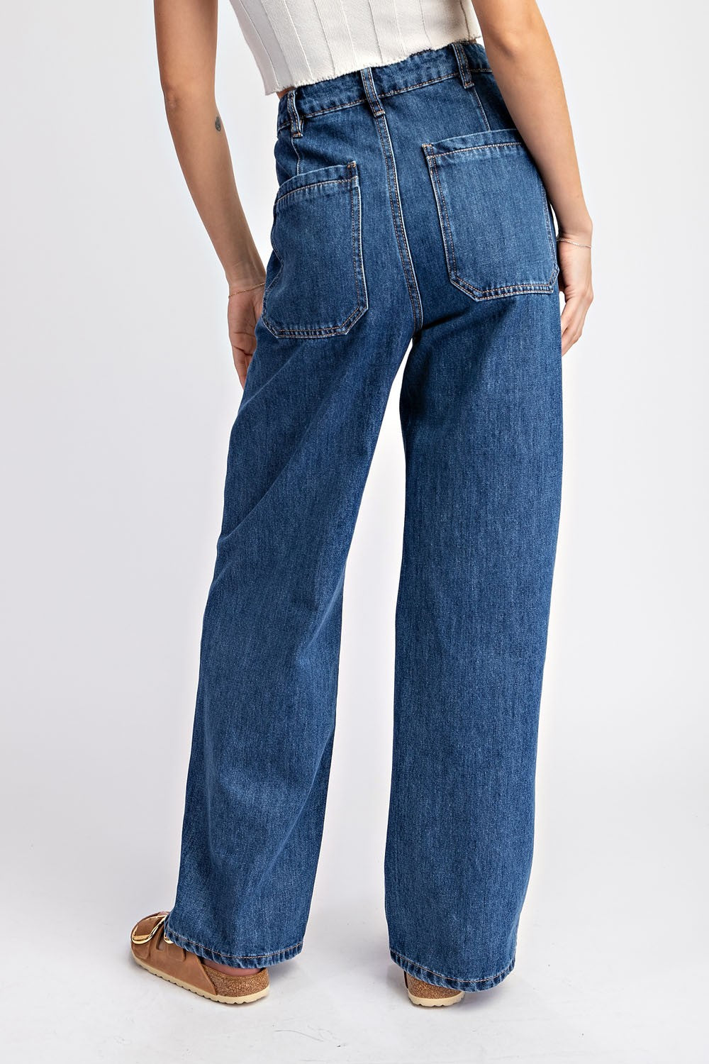 Blake Open Pocket Straight Leg Denim