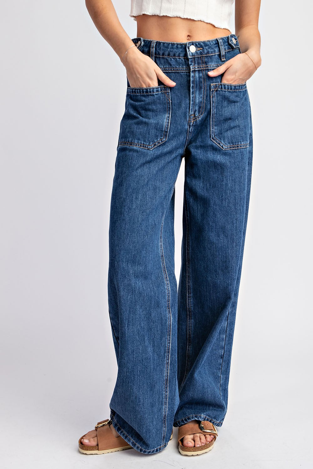 Blake Open Pocket Straight Leg Denim