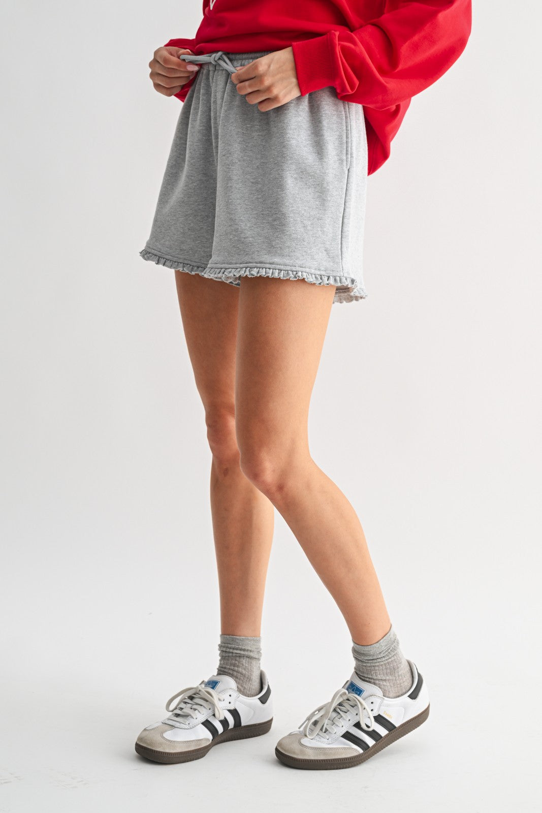 Playful Edge Knit Shorts
