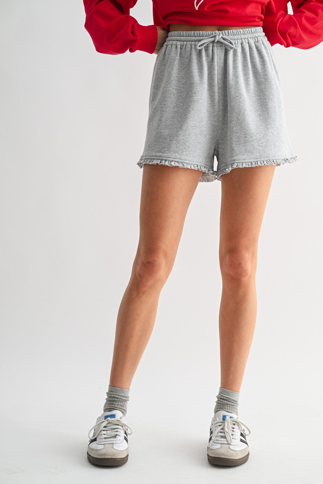 Playful Edge Knit Shorts