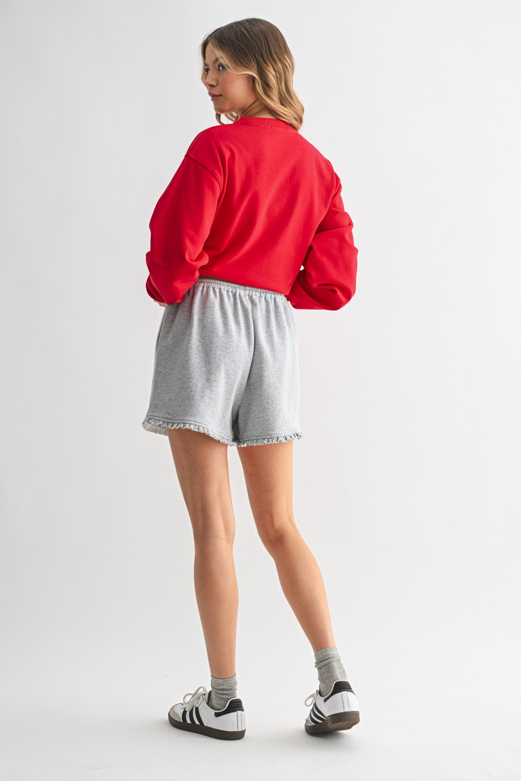 Playful Edge Knit Shorts