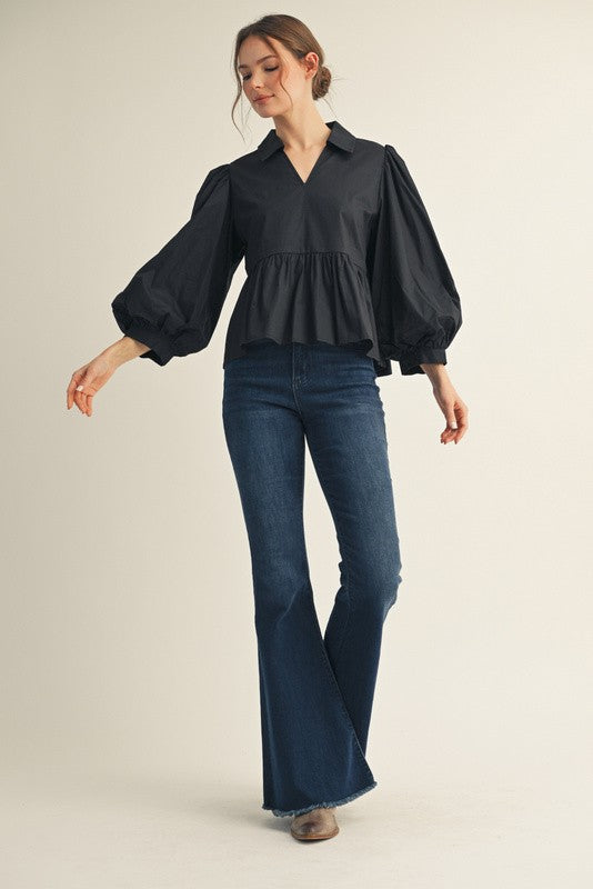 Shaped Intentions Peplum Top