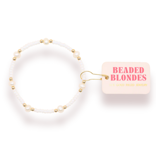 Luster White Pearl Bracelet