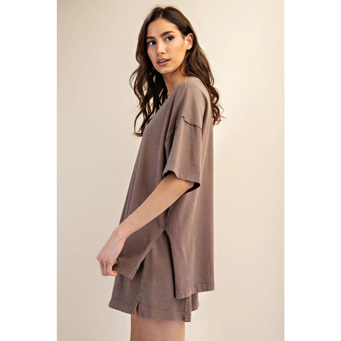 Easy Days Oversized Slit Tee