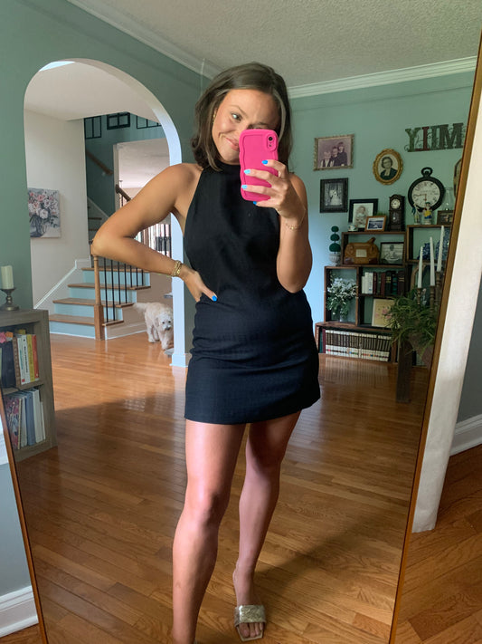 Little Black Halter Dress