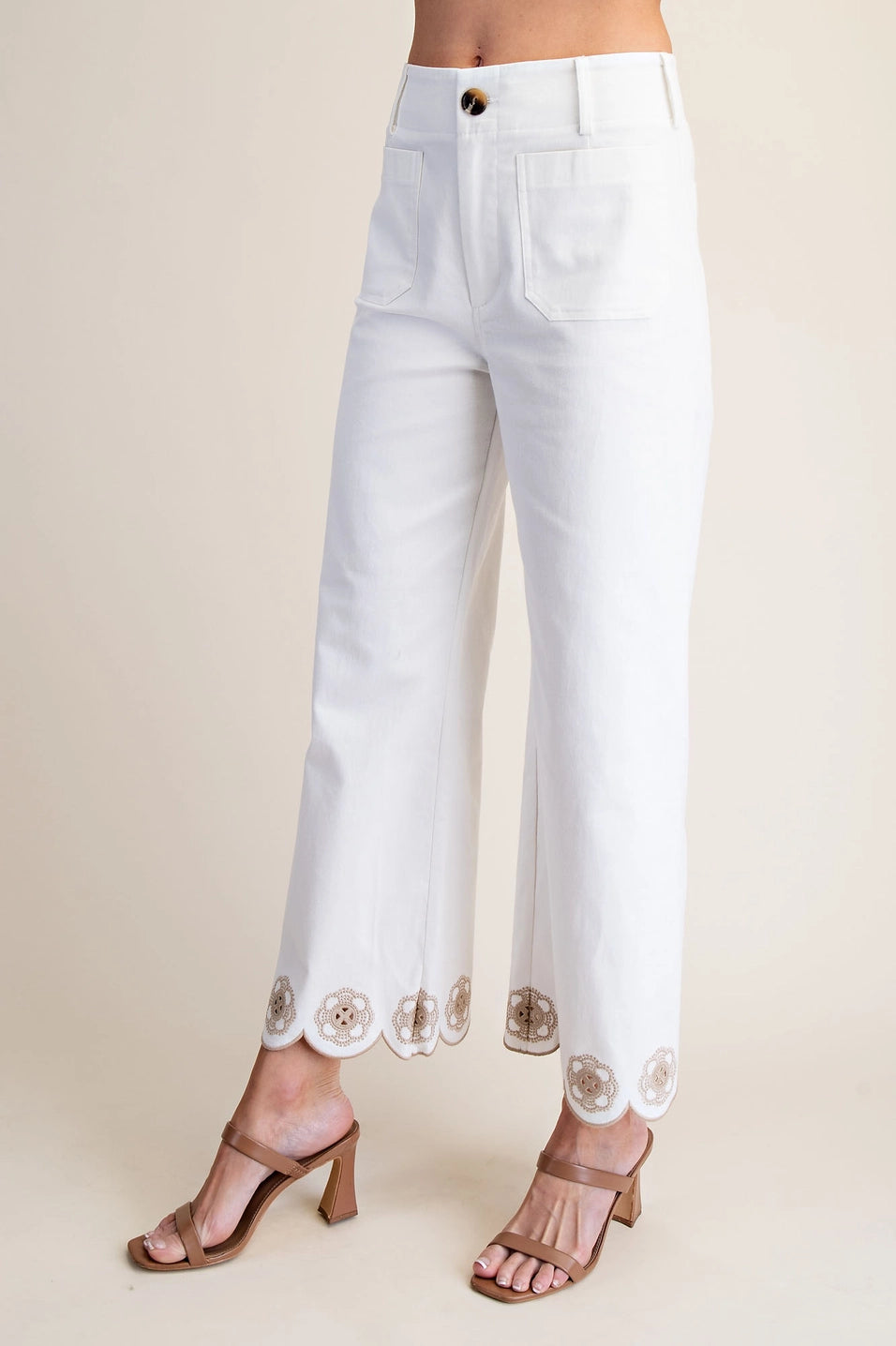 The Blushing Scallop Wide-Leg Pants