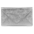 Silver Otto Angelino Top Grain Leather Wallet