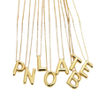 Alphabet Bubble Pendant Necklace