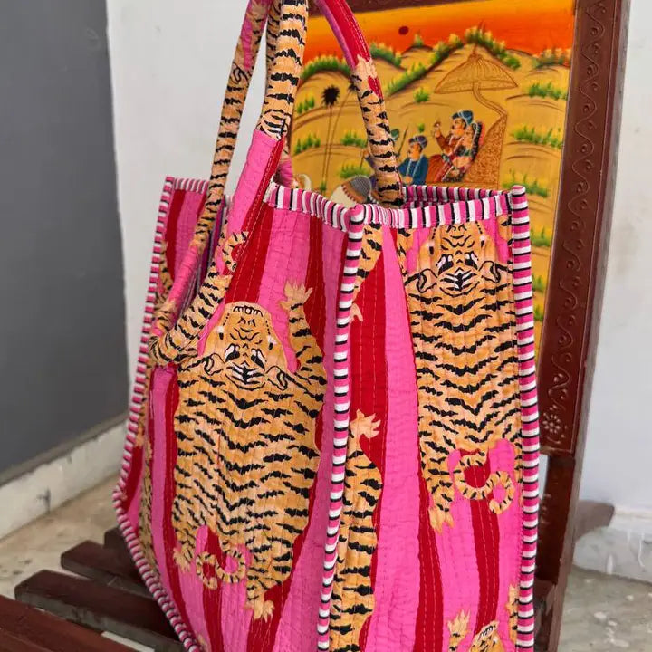 Fierce Threads Quilted Tote Bag