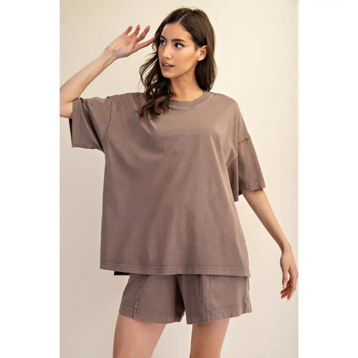 Easy Days Oversized Slit Tee