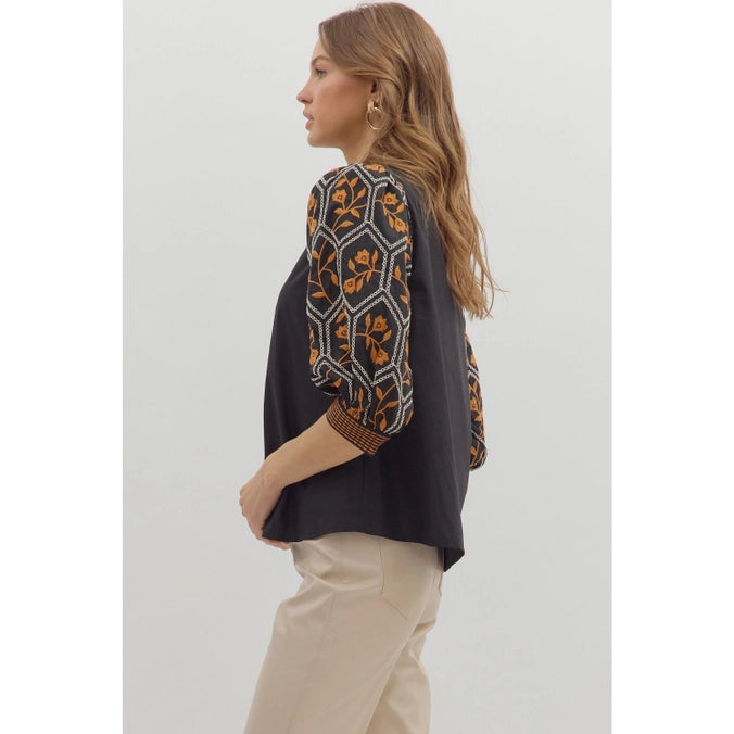 Garden Embellish Embroidered Top