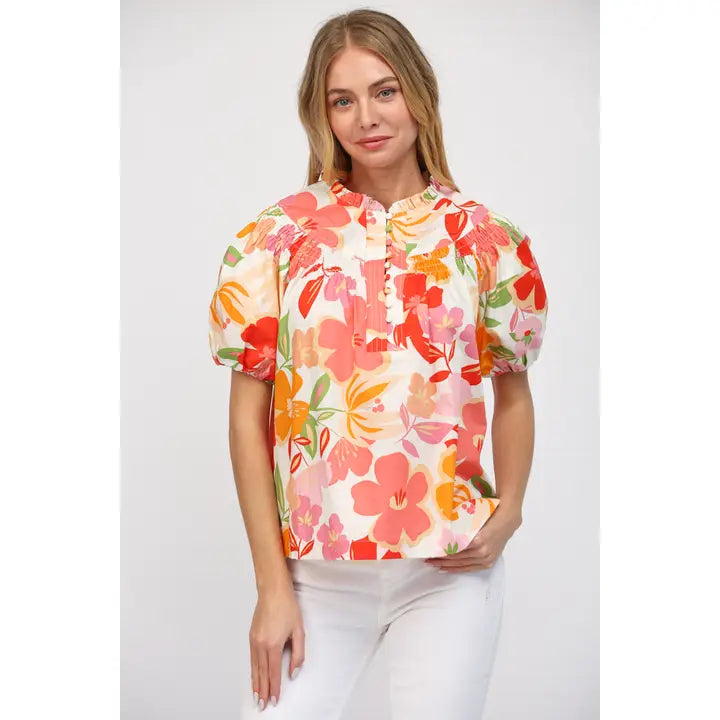 Poppy-lin Perfection Floral Top