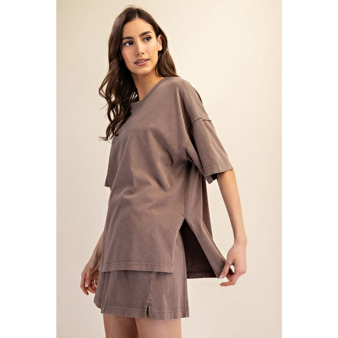 Easy Days Oversized Slit Tee