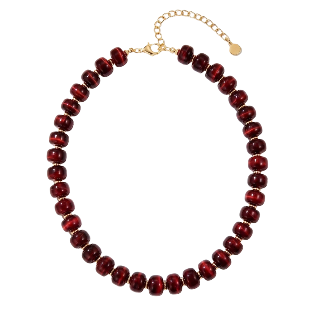 Kylah Beaded Resin Necklace