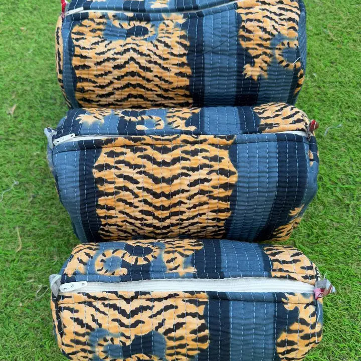 Tote-ally Wild Cosmetic Quilted Bag Set