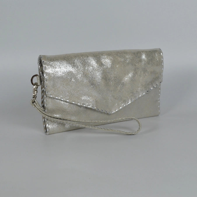 Laura Wristlet Wallet-Suede Leather