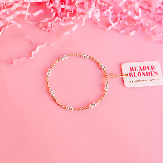 Leah Bracelet in Mixed Metals