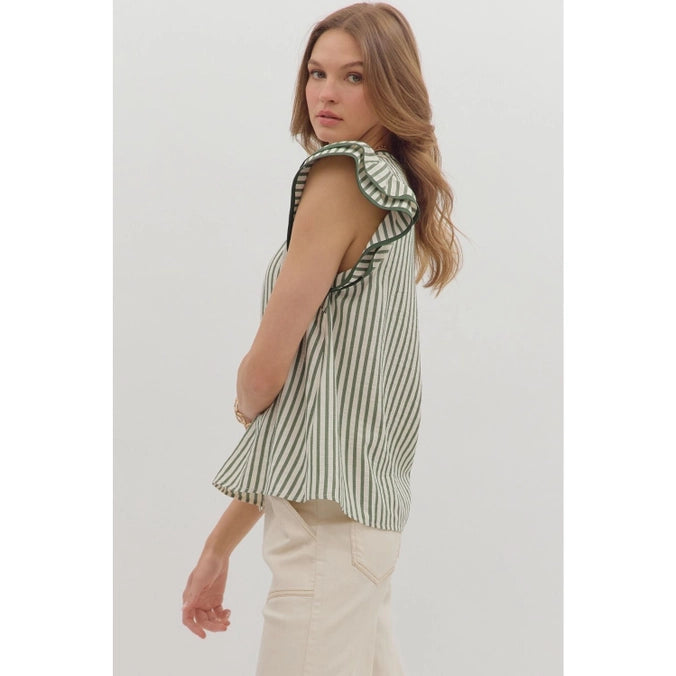 Falling Lines Striped Top