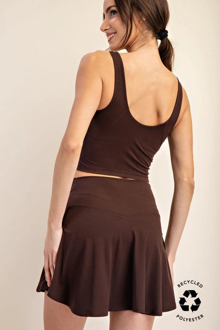 V-Defined High-Waisted Tennis Skirt